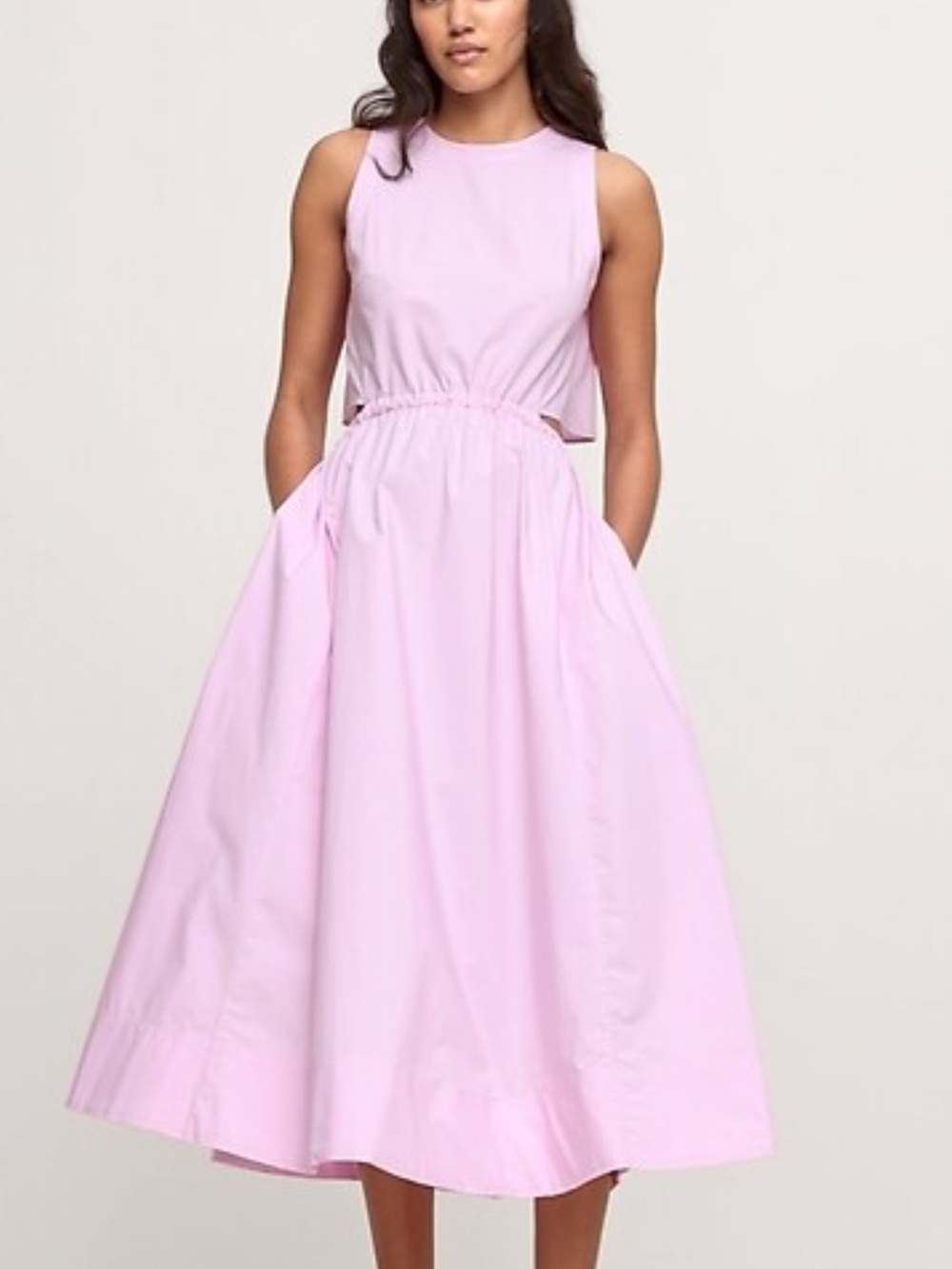 Banana Republic Cotton Poplin Midi Dress